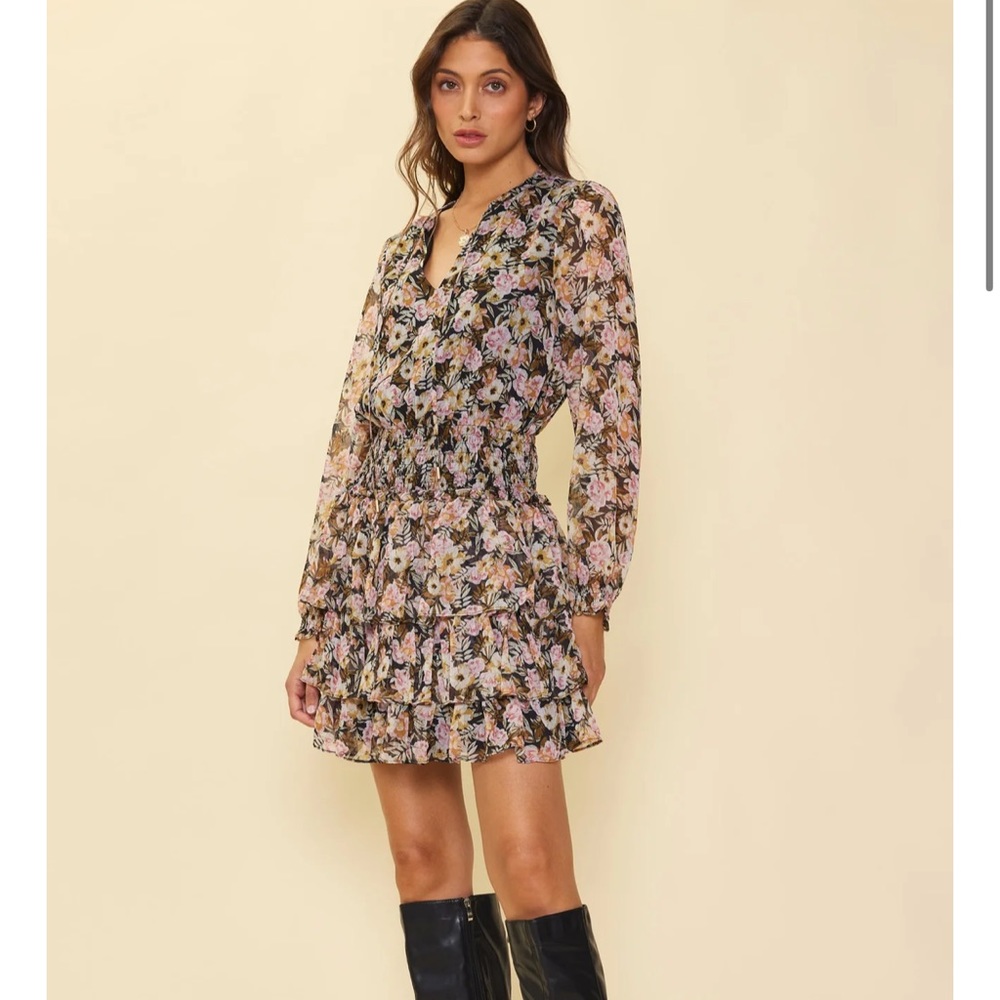 Skies are blue cinch waist dress